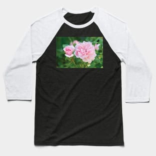 Pink Roses Baseball T-Shirt